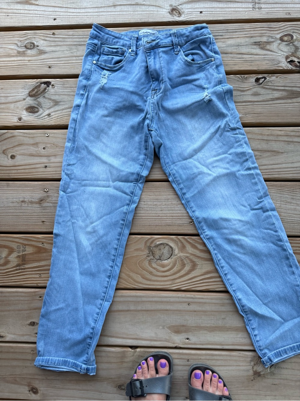 Tricot Light Blue Women Denim Jeans - Casual Slim Fit